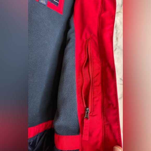 Land’s End | Women’s Red Mid-Length Fleece Lined Jacket w/Toggle Buttons, Size L - Picture 8 of 16